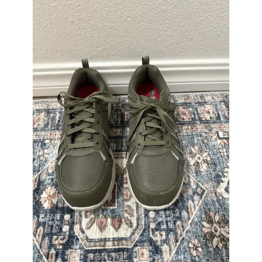 SKECHERS WORK Women 6.5 Summits SR Jaily Comp Toe Slip Resistant olive New